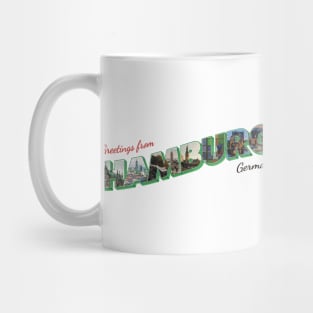 Greetings from Hamburg in Germany vintage style retro souvenir Mug